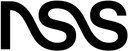 Bold black NSS logo with smooth, curved lines on transparent background