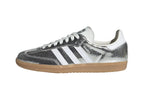 ADIDAS Samba OG Silver Metallic Cracked Leather (Women's)