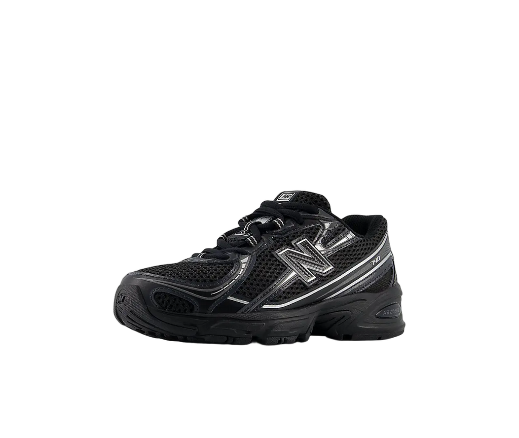 New Balance 740 Black Silver Metallic GS