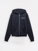 Basics Zip Hoodie Navy W