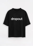 Women's Dropout Basics Oversized Tee Black