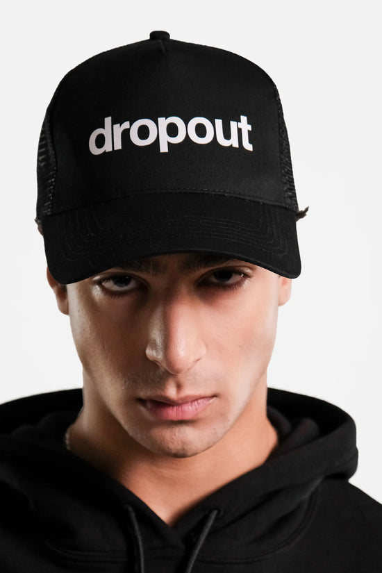 Men's Dropout Basics Trucker Cap Black