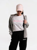 Basics Zip Hoodie Grey W