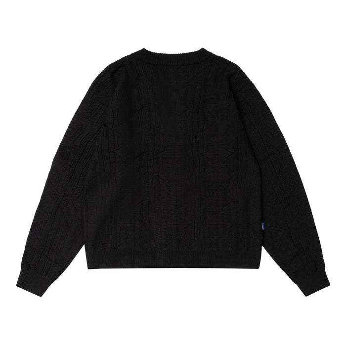 COBWEB Cardigan Knit Black