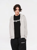 Basics Zip Hoodie Grey