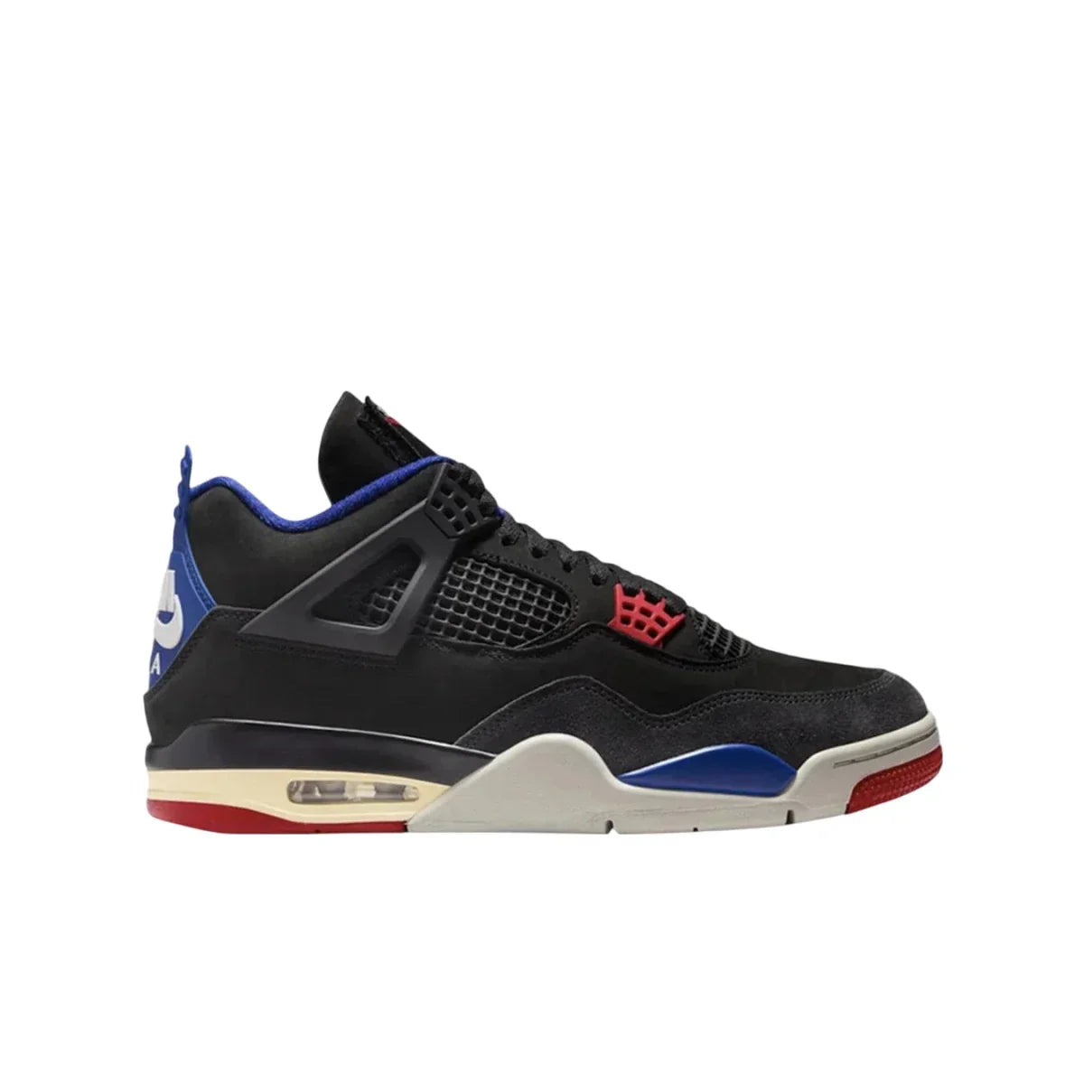 Air Jordan 4 Rare Air Black/Fire Red/Deep Royal Blue/Dark Smoke Grey/Tech Grey