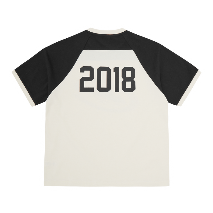 Corteiz Alcatraz Wrap Around Raglan Tee Off White/Black