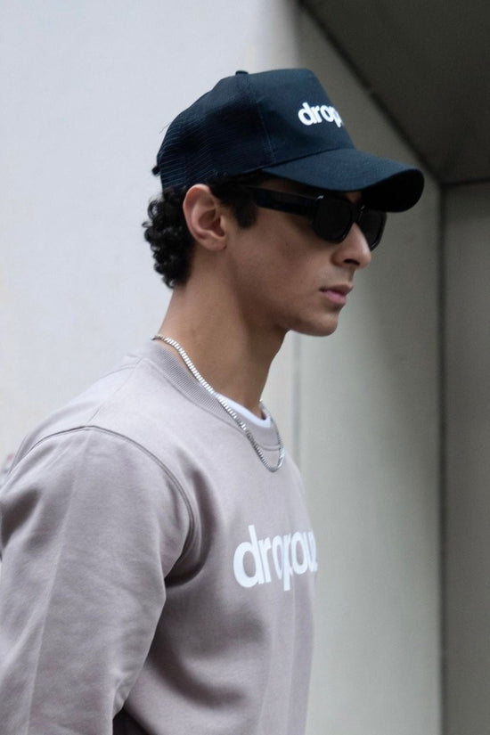 Men's Dropout Basics Trucker Cap Black