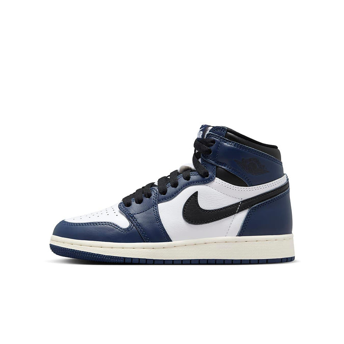 Nike air jordan 1 retro high gs navy white on sale