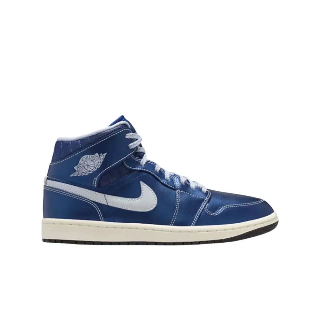 Jordan 1 Mid SE Metallic Blue Quilted (Women's)