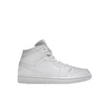 Jordan 1 Mid Triple White
