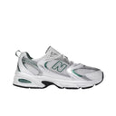 New Balance 530 White Silver Green