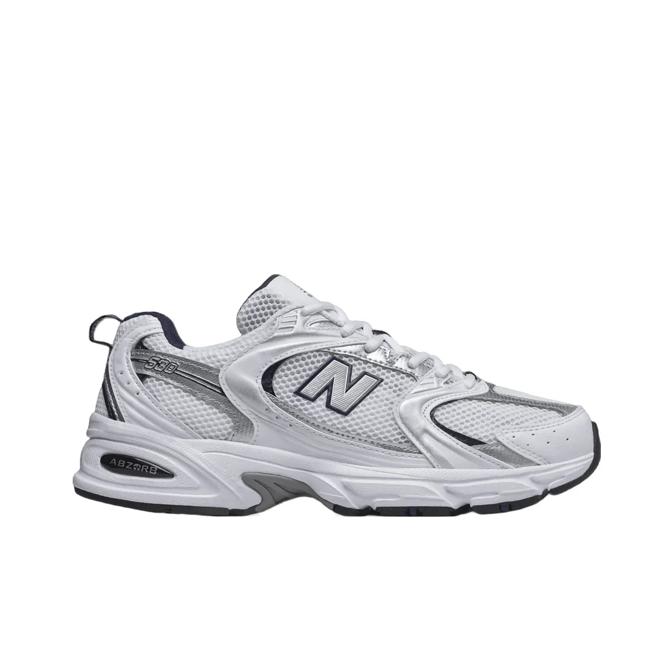 New Balance 530 White Silver Navy