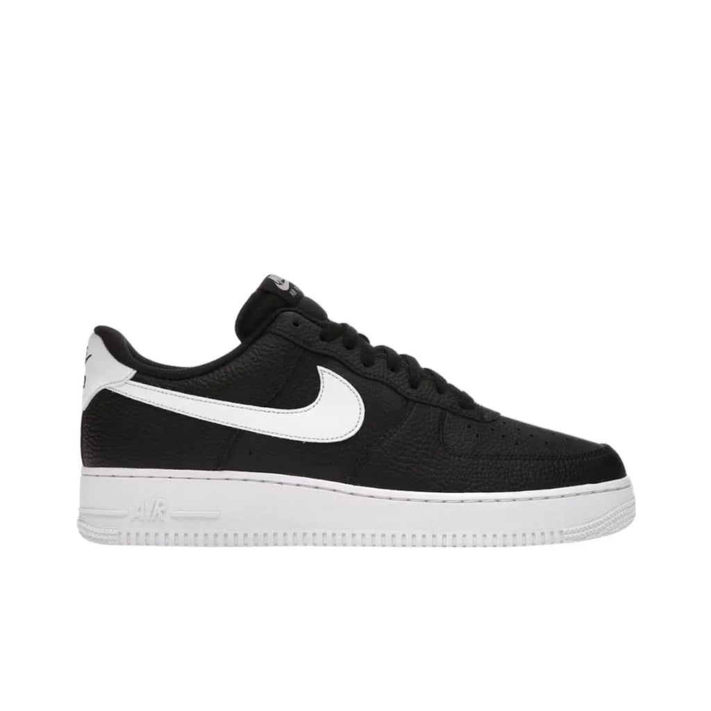 Nike Air Force 1 Low '07 Black White Pebbled Leather