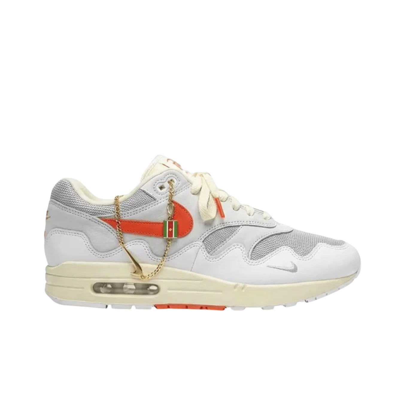 Nike Air Max 1 Patta Waves White Hyper Crimson (with Bracelet)