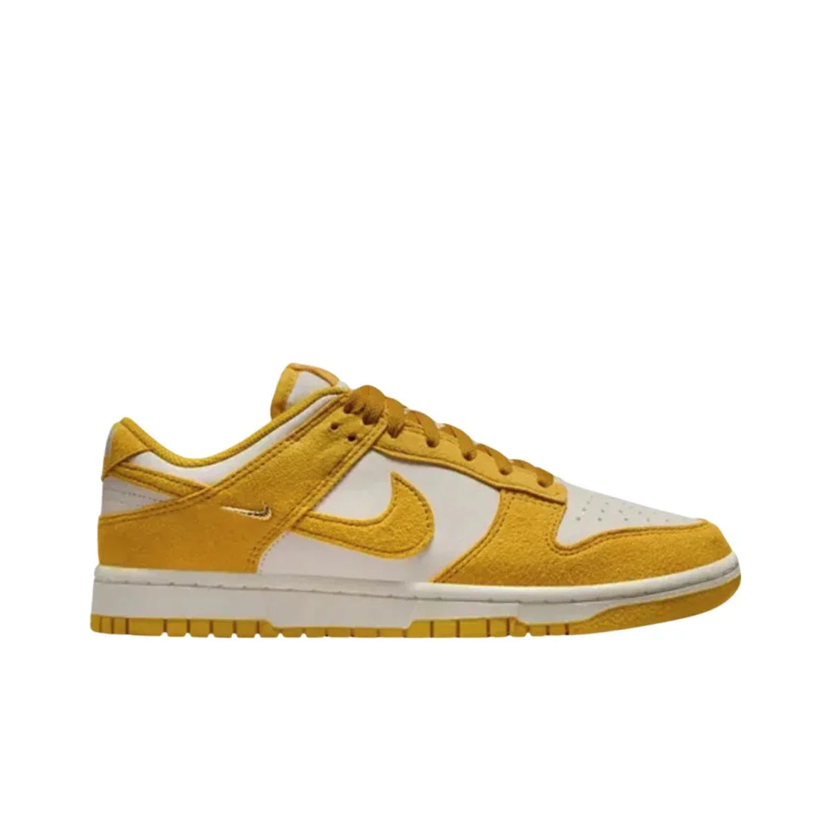 Nike Dunk Low Dark Sulfur Gold Mini Swoosh (Women's)
