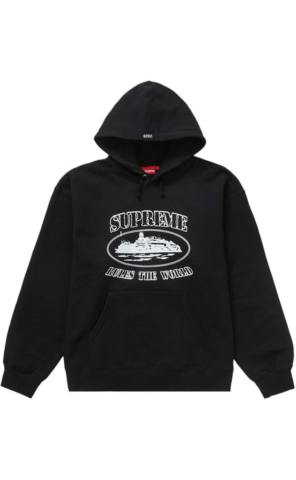 Supreme Corteiz Rules The World Hoodie Black