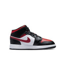 Air Jordan 1 Mid Black Fire Red (GS) - dropout