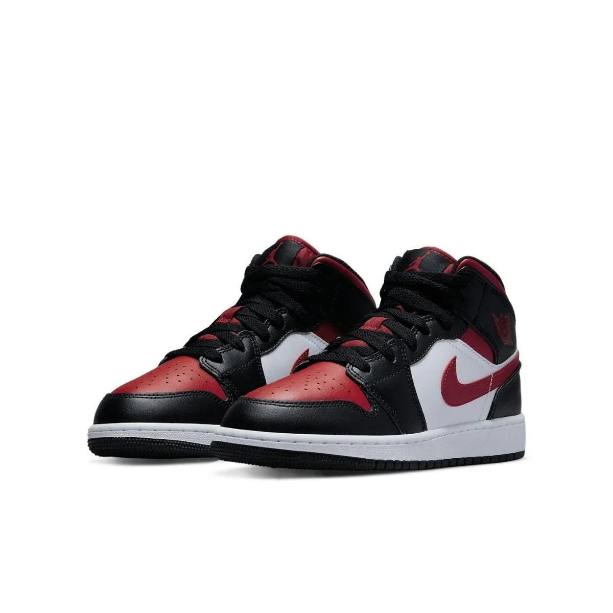 Air Jordan 1 Mid Black Fire Red (GS) - dropout