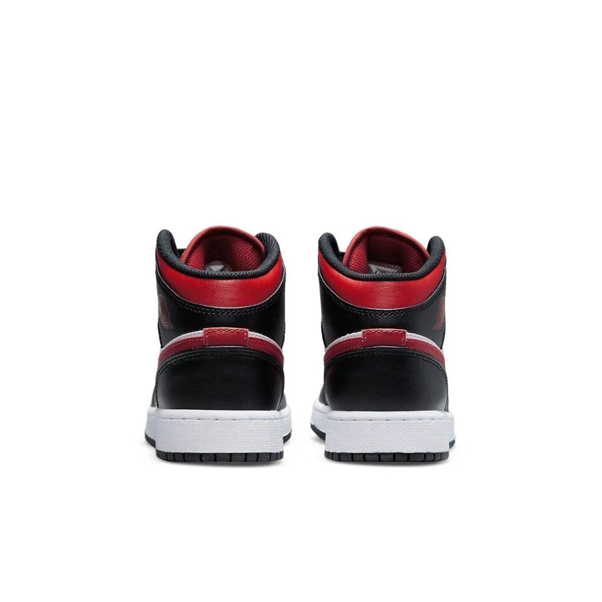 Air Jordan 1 Mid Black Fire Red (GS) - dropout