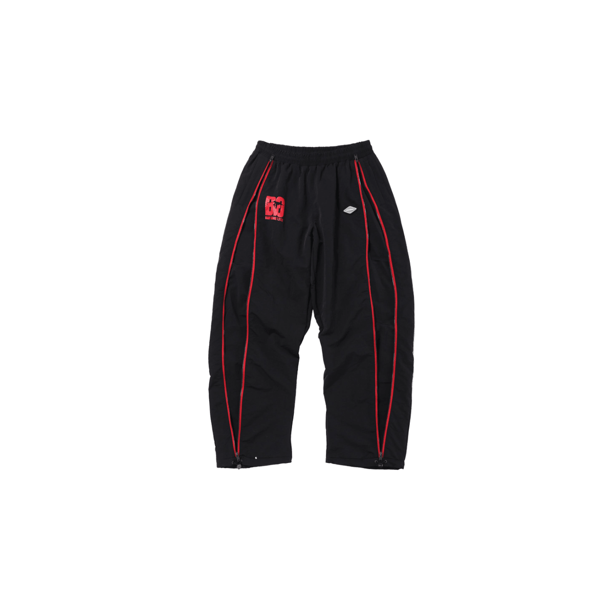 Black / Red NPT Baby Gang Zip Track Pants — dropout