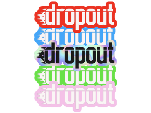 dropout Clipped Sticker Pack (5 Stickers) - dropout