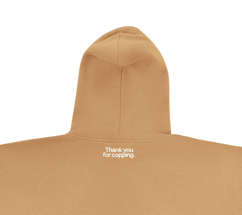 dropout Italics Hoodie Ochre - dropout
