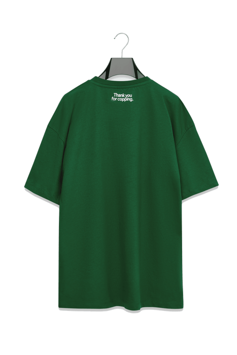 dropout Italics Tee Green - dropout
