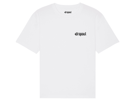dropout Logo Heart Tee White / Black - dropout