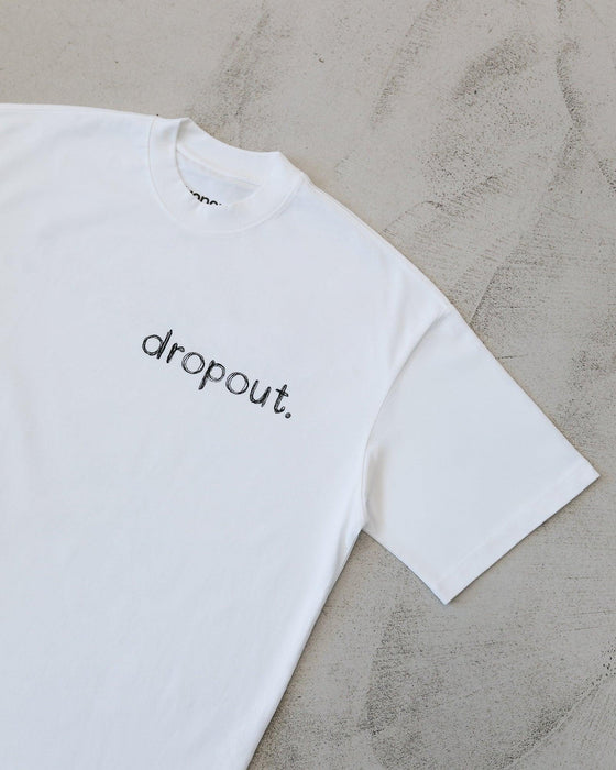 dropout pencil T-Shirt White - dropout