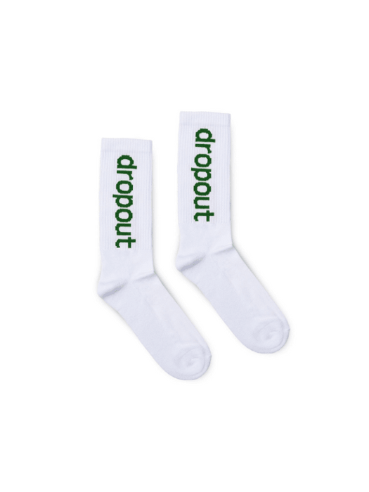 dropout Vertical Logo Socks Green - dropout