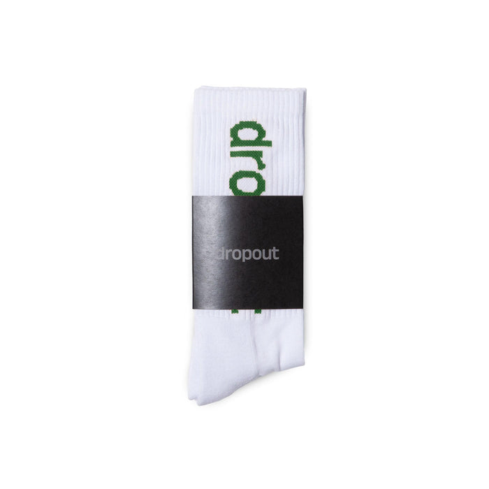 dropout Vertical Logo Socks Green - dropout