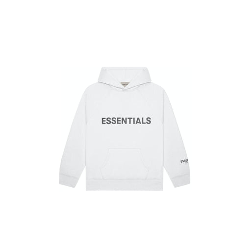 Fear of God Essentials Pullover Hoodie Applique Logo White - dropout