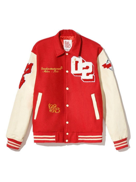 Giacca bomber varsity rossa - dropout