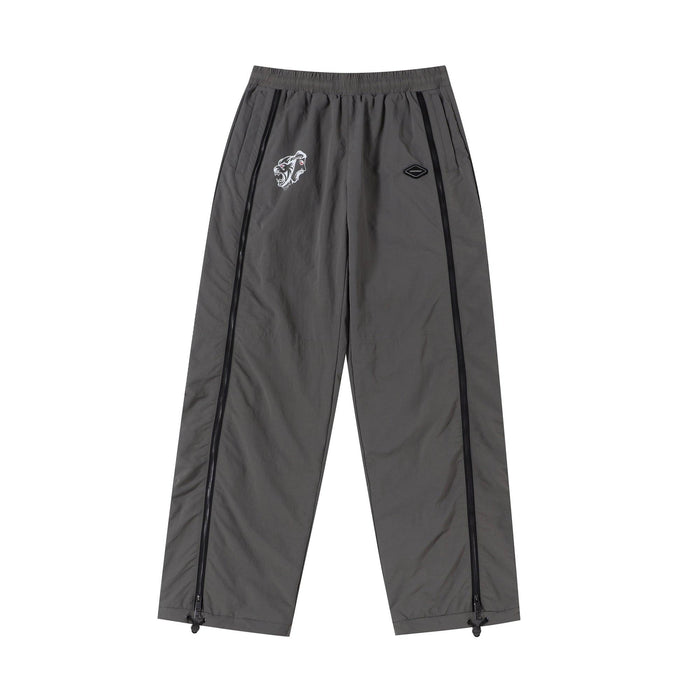 Grey / Black NPT Simba La Rue Zip Track Pants - dropout