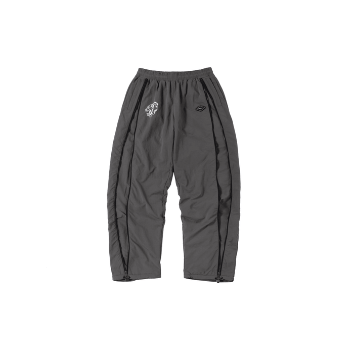 Grey / Black NPT Simba La Rue Zip Track Pants - dropout