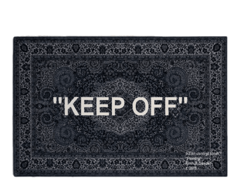 IKEA Keep Off Rug 200x300 CM Grey White dropout
