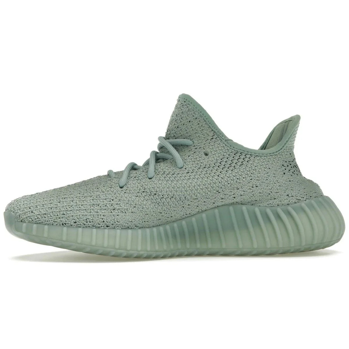 adidas Yeezy Boost 350 V2 Salt sneaker in mint green Primeknit with SPLY-350 branding, stylish and comfortable.
