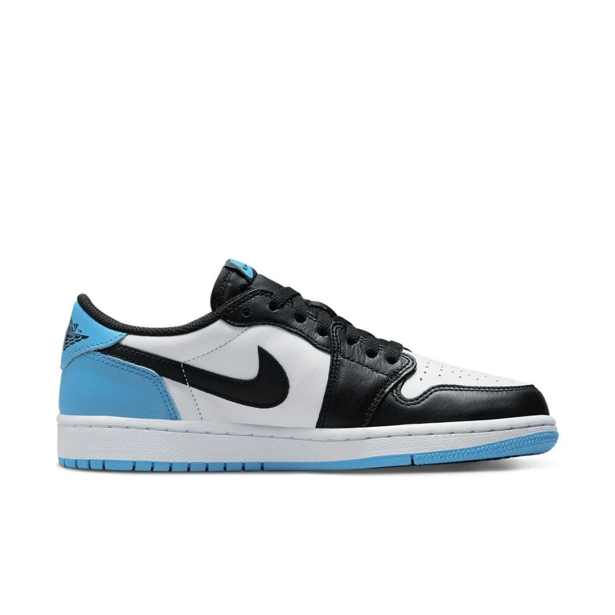 Jordan 1 Low Black Dark Powder Blue (W) - dropout