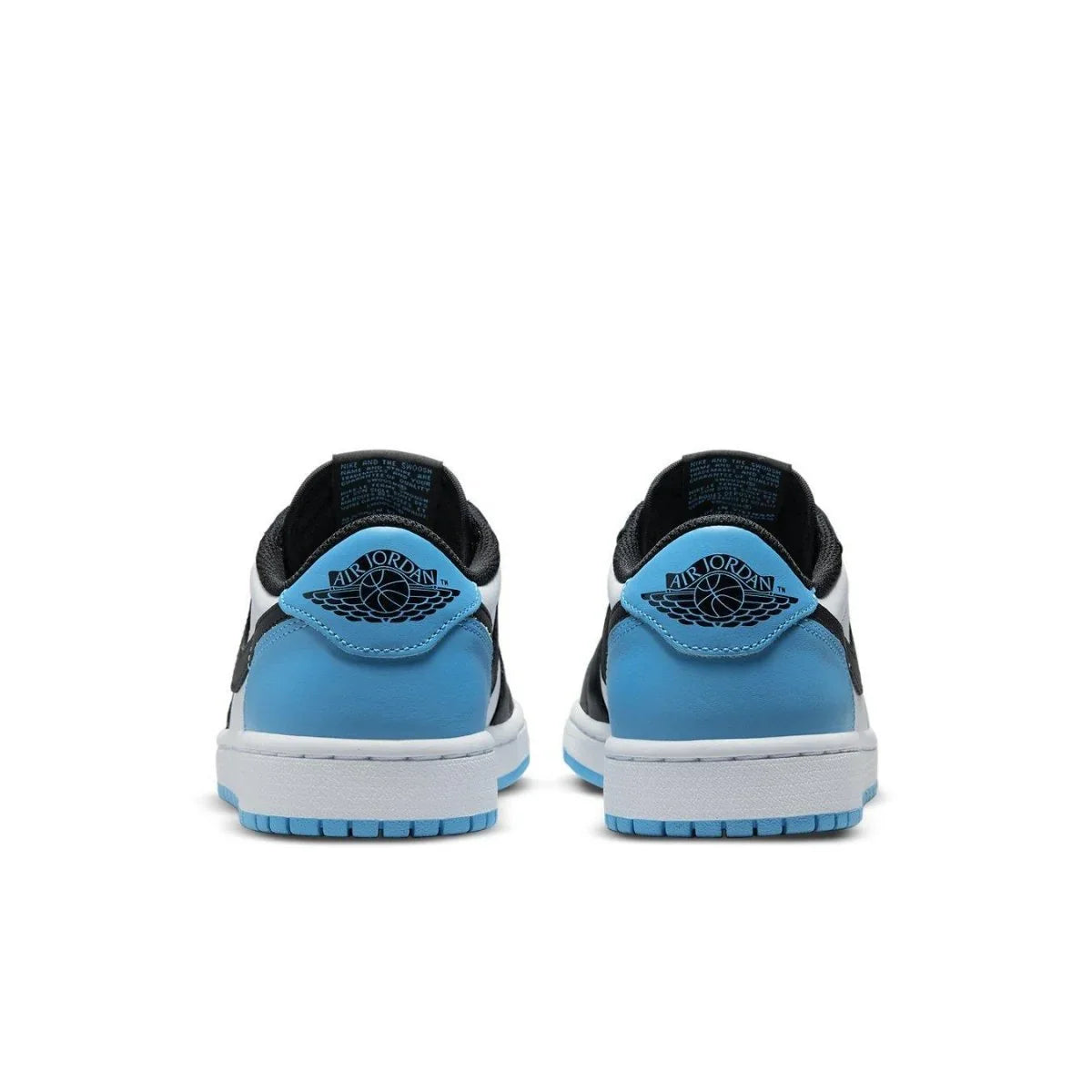 Jordan 1 Low Black Dark Powder Blue (W) - dropout