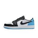 Jordan 1 Low Black Dark Powder Blue (W) - dropout