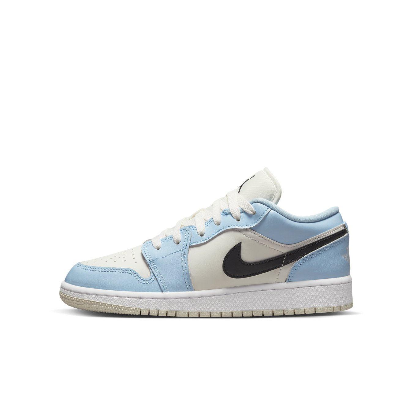 Jordan 1 Low Ice Blue Black (GS) - dropout