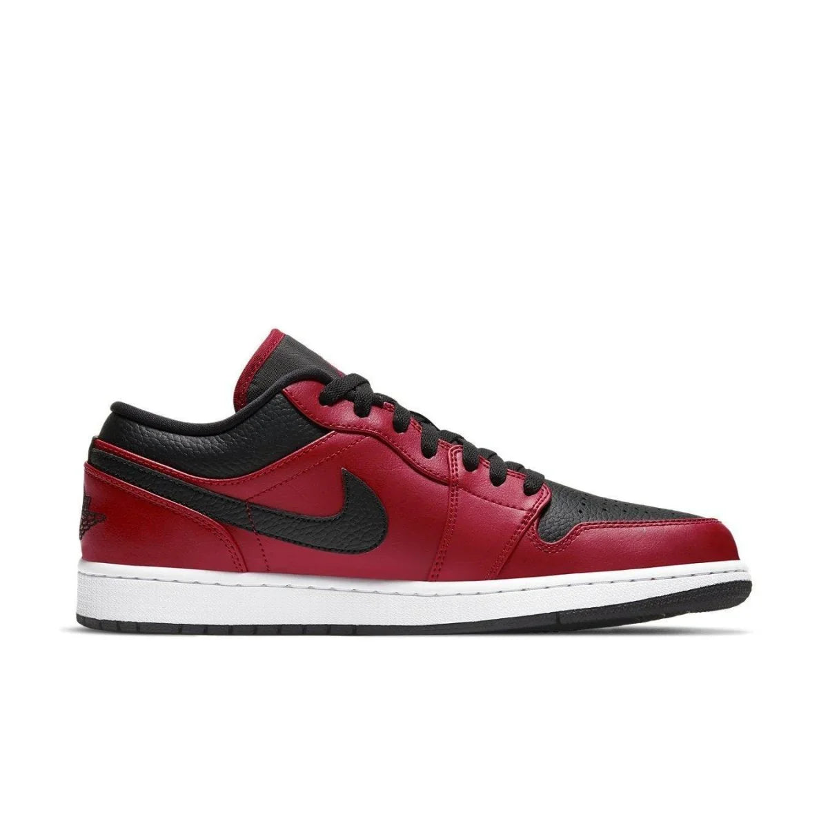 Jordan 1 Low Reverse Bred Pebbled Swoosh - dropout