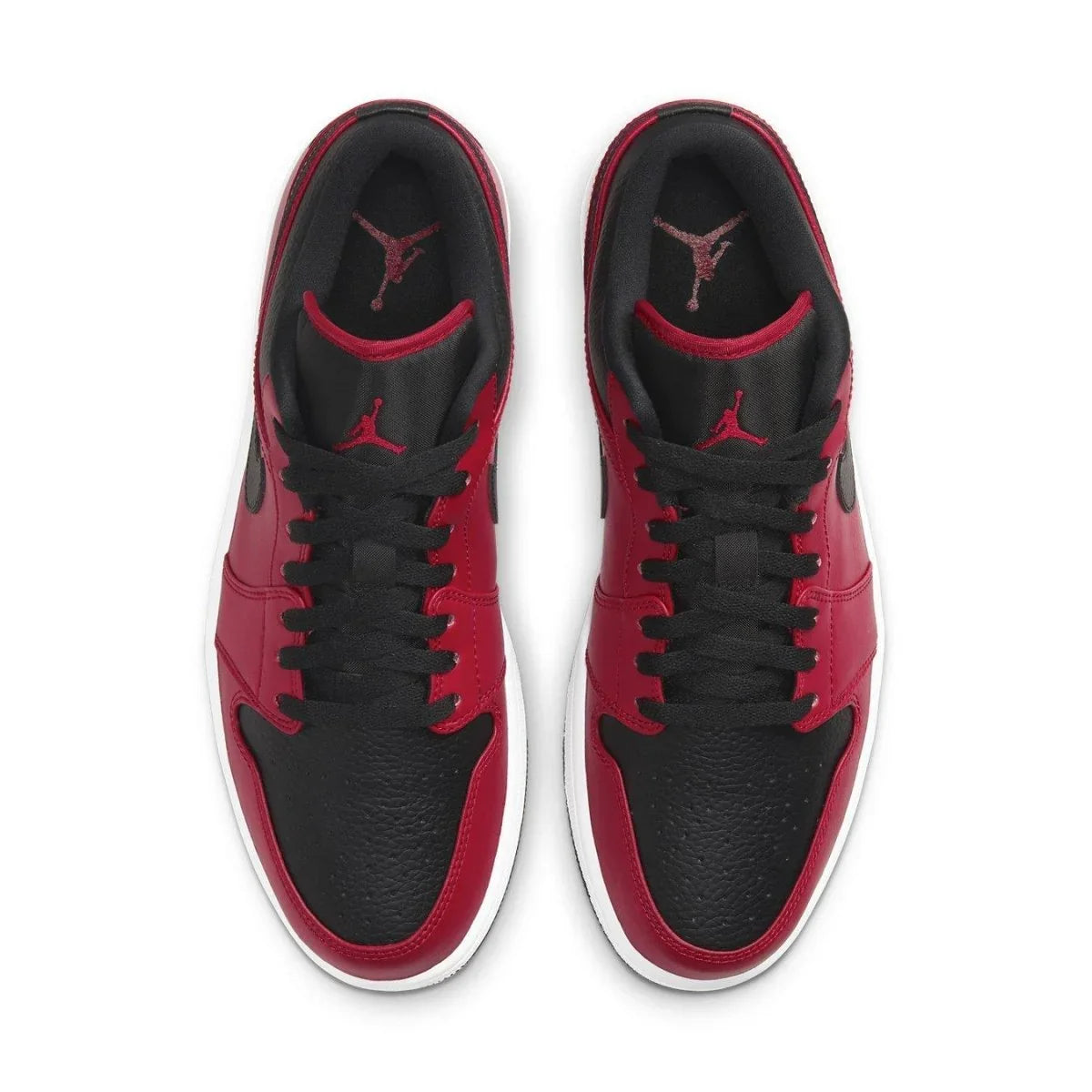 Jordan 1 Low Reverse Bred Pebbled Swoosh - dropout