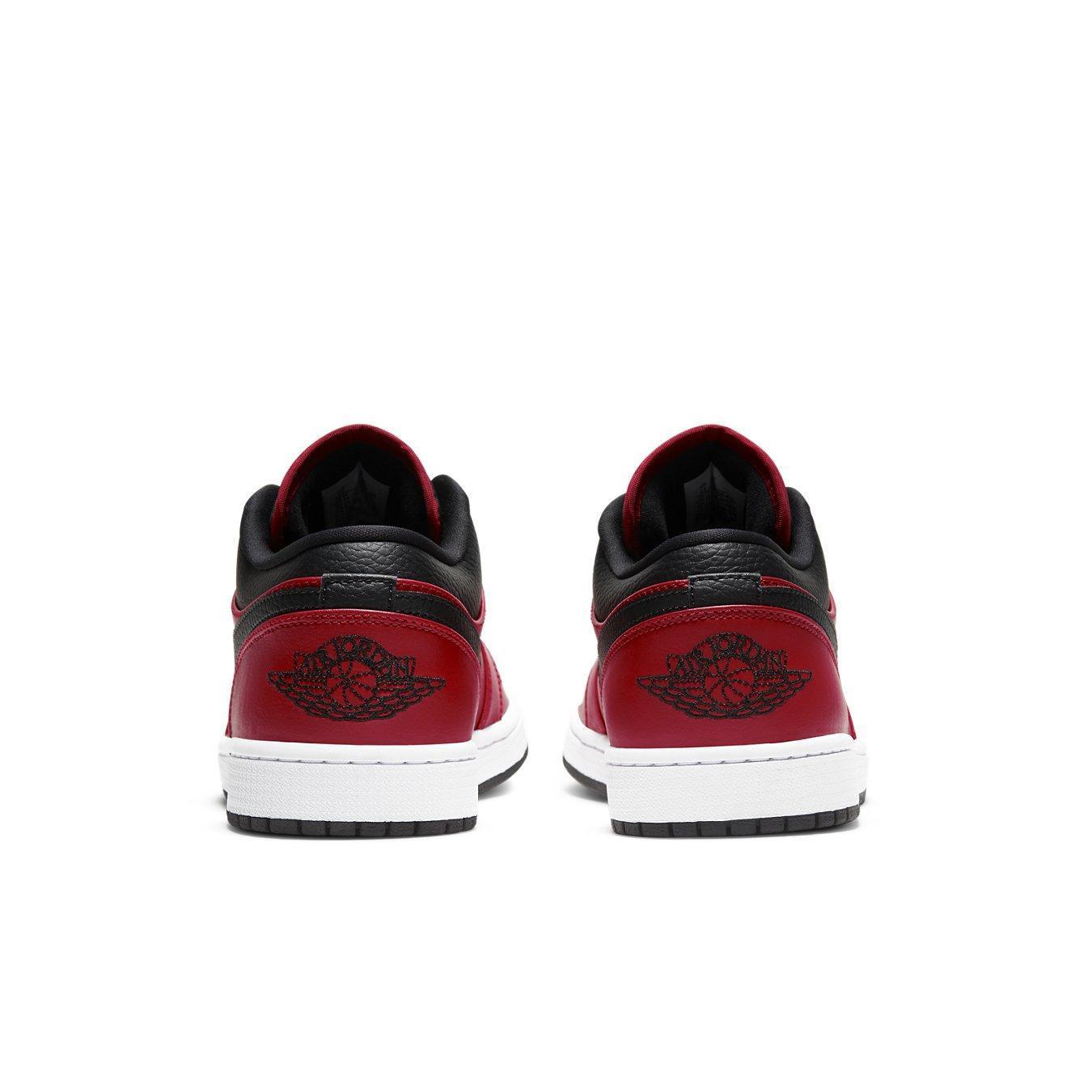 Jordan 1 Low Reverse Bred Pebbled Swoosh - dropout