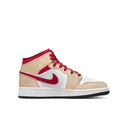 Jordan 1 Mid Light Cardinal Curry (GS) - dropout