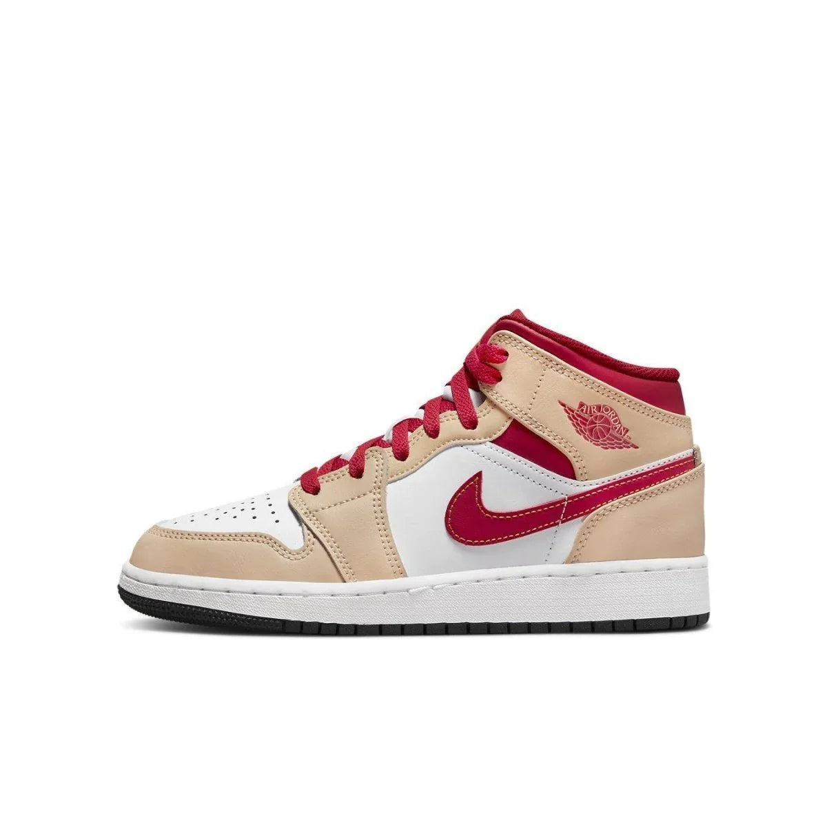 Jordan 1 Mid Light Cardinal Curry (GS) - dropout