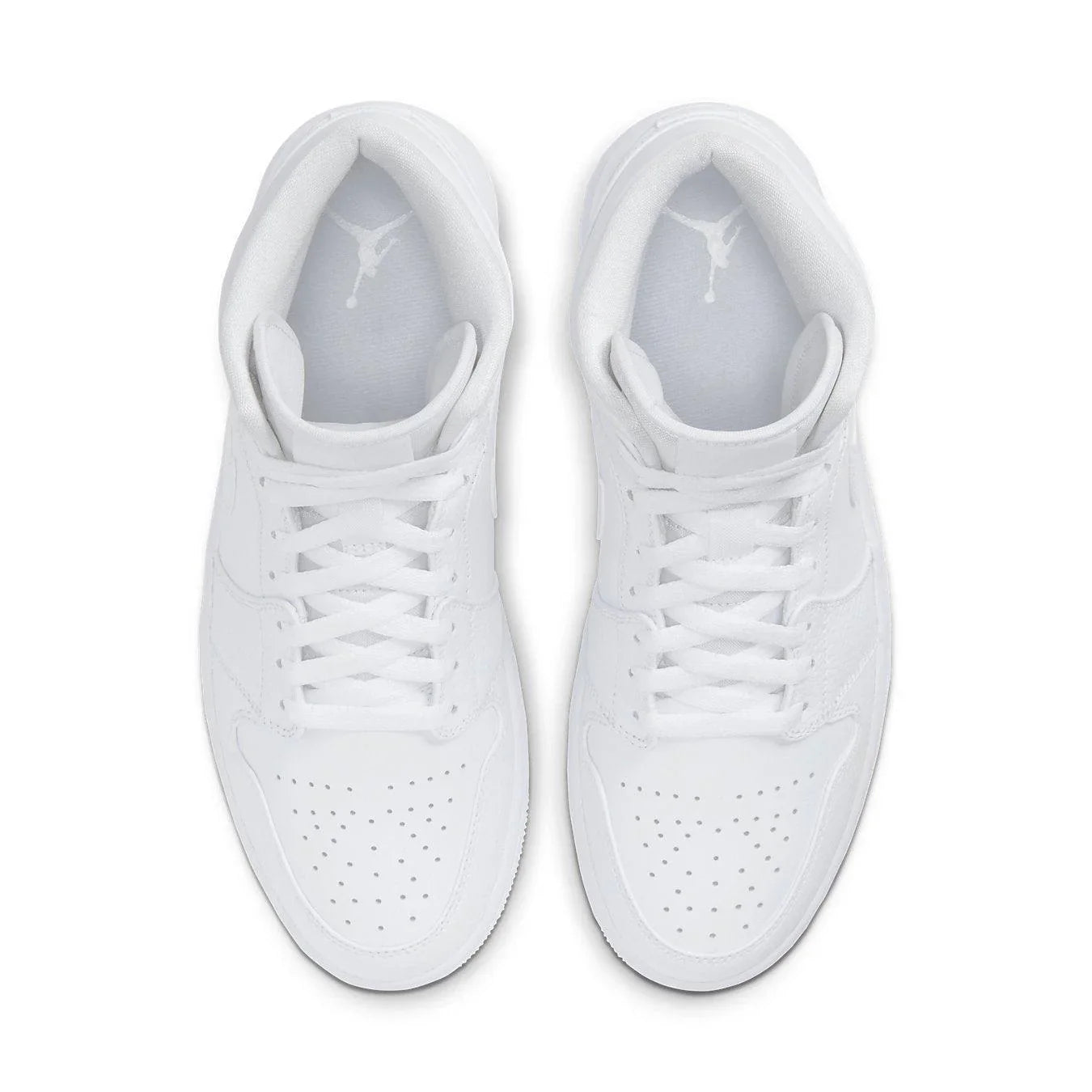 Jordan 1 Mid Triple White 2.0 (2020) - dropout