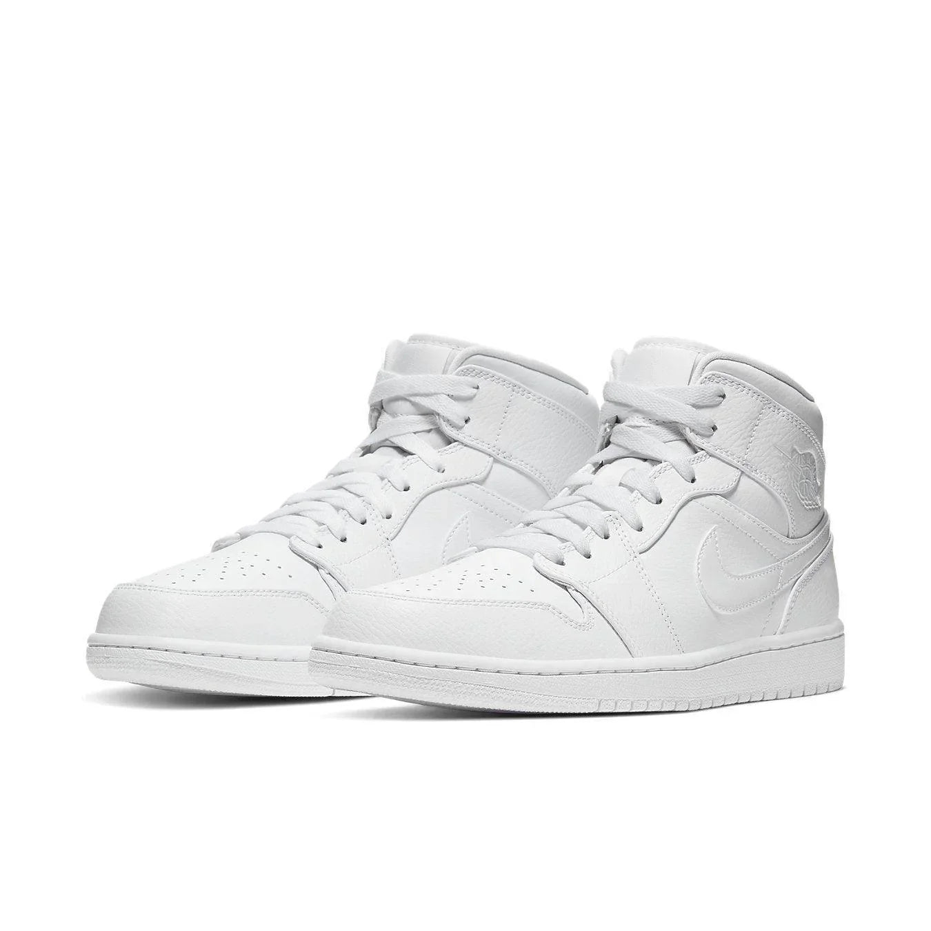 Jordan 1 Mid Triple White (2020) - dropout