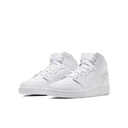 Jordan 1 Mid Triple White (GS) - dropout
